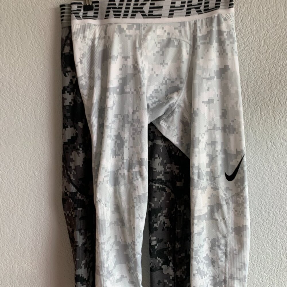 2 Nike Pro 3/4 length HyperCool compression tights